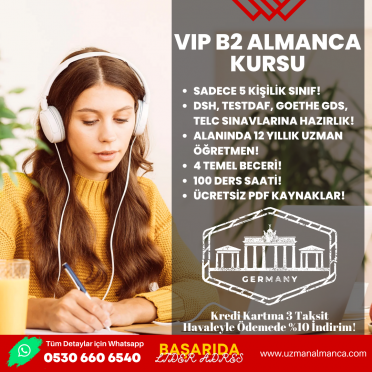 CEM HOCA ile ALMANCA B2 KURSU (%100 SINAVI GEÇME GARANTİSİ)