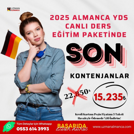 2025 ALMANCA YDS CANLI DERS