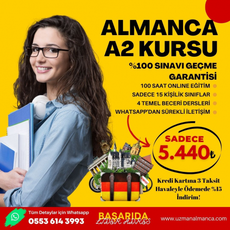 ALMANCA SERTİFİKA KURSLARI (A1-C1 ARASI TÜM KURLAR) - Uzman Almanca